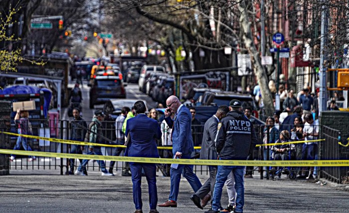 Police at scene of Tompkins Square Park shooting