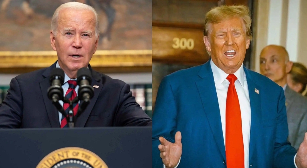 Joe Biden and Donald Trump, presidential candidates in 2024
