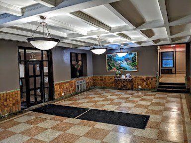 lobby of a building in the Bronx