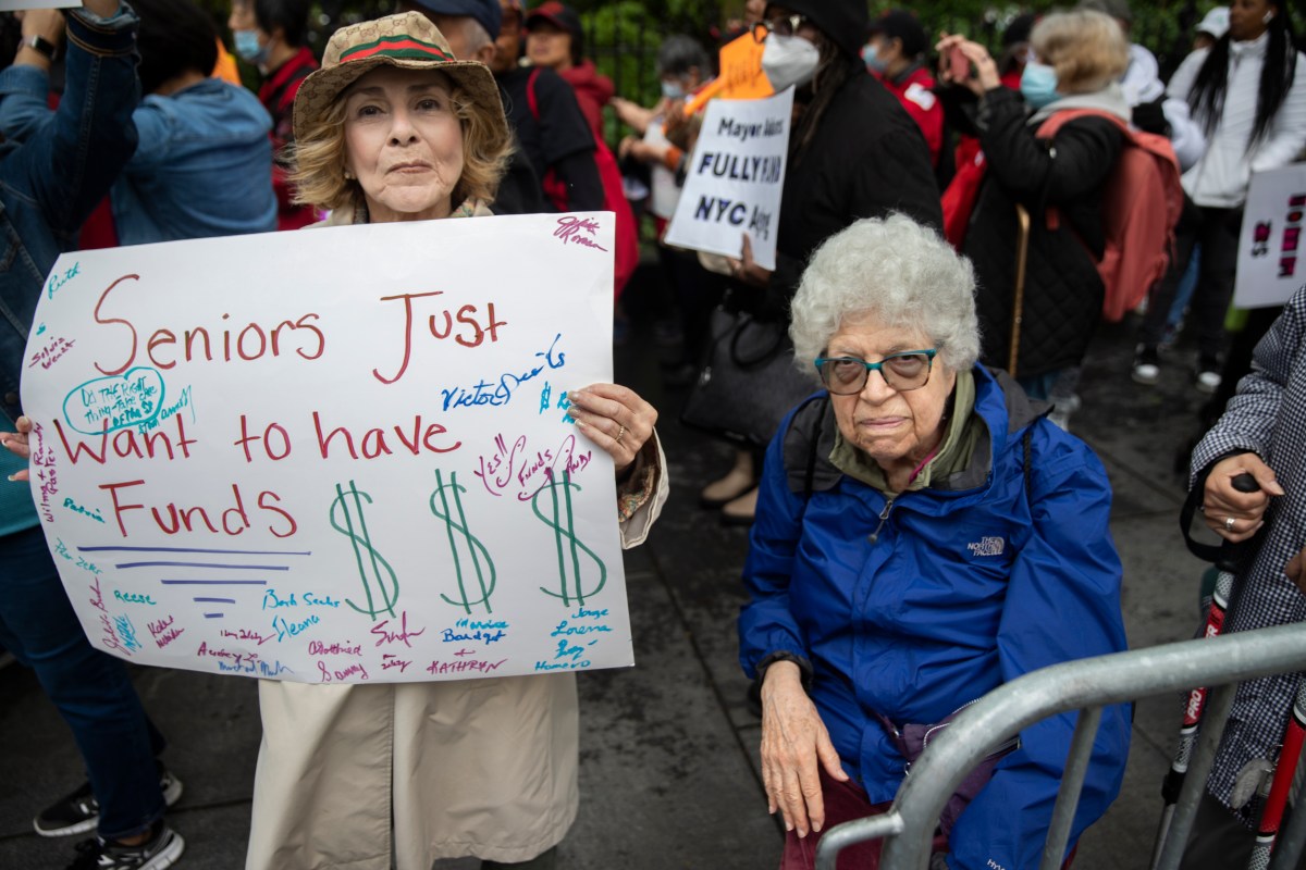 Seniors at City Council rally against cuts to senior centers