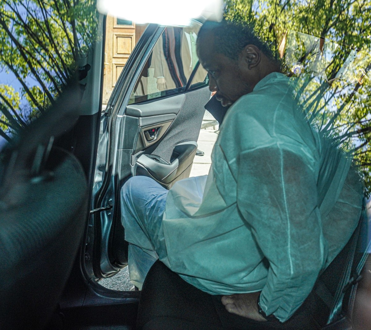 The man accused of performing one of the most shocking and brutal sexual assaults in recent memory was whisked away in cuffs Saturday, to face justice