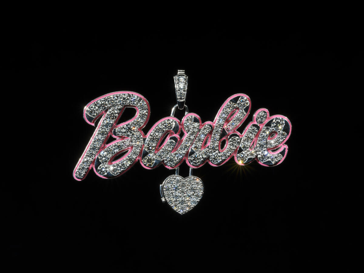 Nicki Minaj’s iconic Barbie pendant—which boasts 54.47 carats of diamonds on 18-karat gold and bright Barbie-pink enamel—was made by Ashna Mehta in 2022 and is the most recent commissioned by Minaj, whose first Barbie pendant dates to 2009.