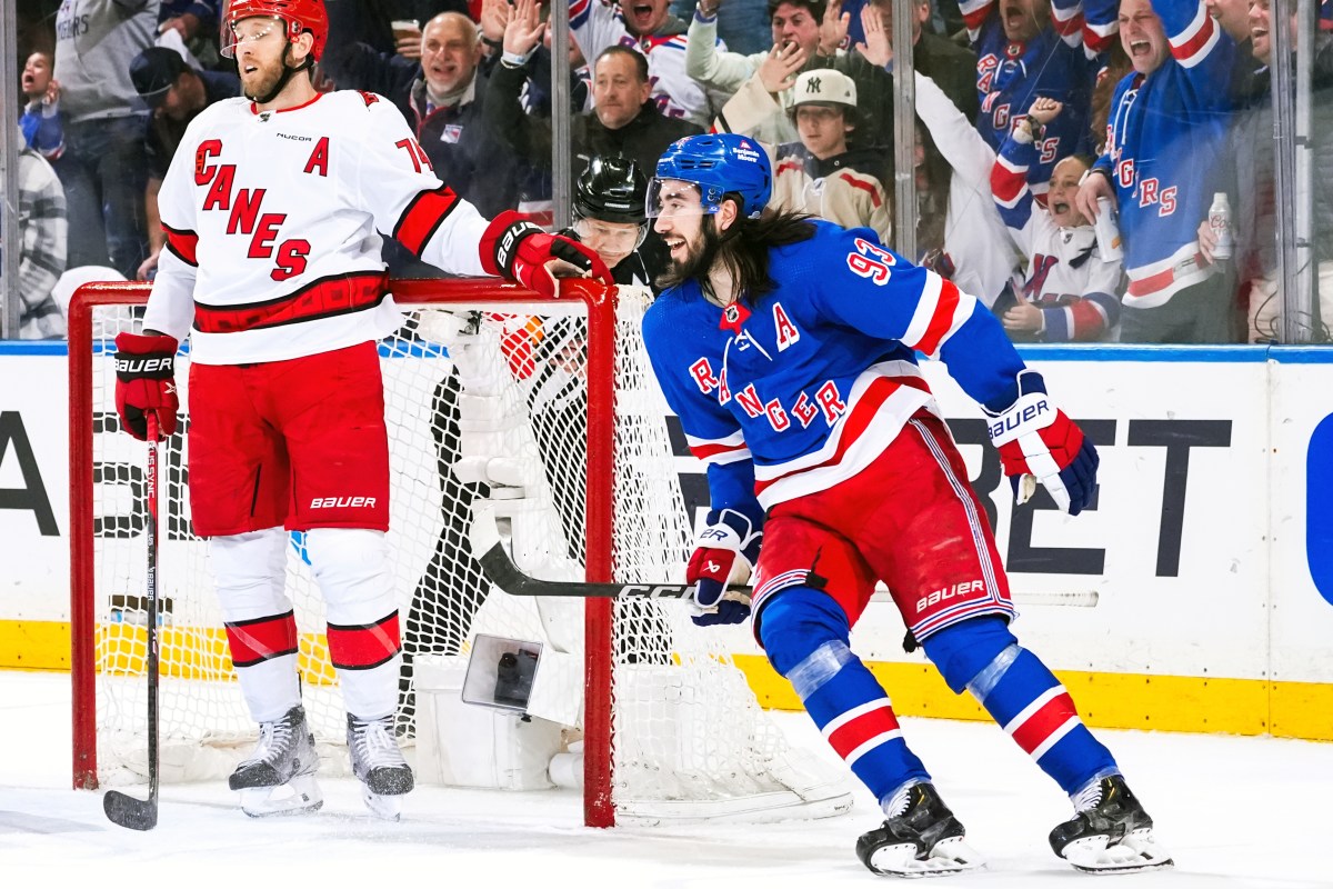 Rangers Zibanejad Hurricanes