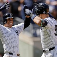 Yankees Aaron Judge celebrates home run