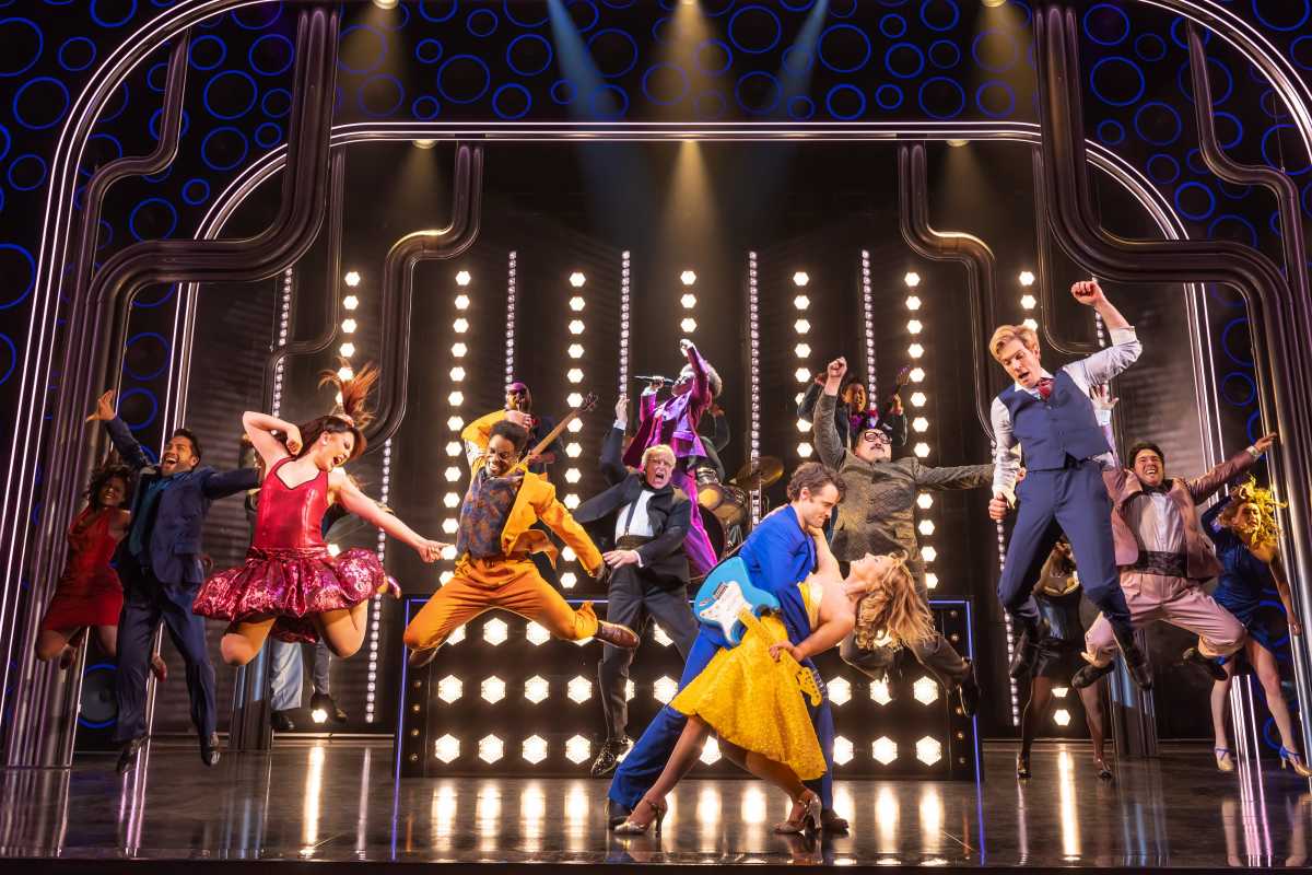Corey Cott, McKenzie Kurtz and the Company of The Heart of Rock and Roll – Photo by Matthew Murphy