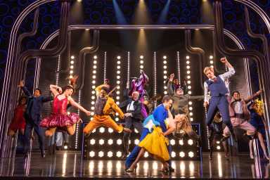 Corey Cott, McKenzie Kurtz and the Company of The Heart of Rock and Roll – Photo by Matthew Murphy