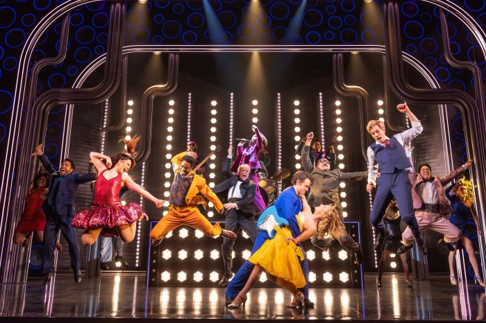 Corey Cott, McKenzie Kurtz and the Company of The Heart of Rock and Roll – Photo by Matthew Murphy