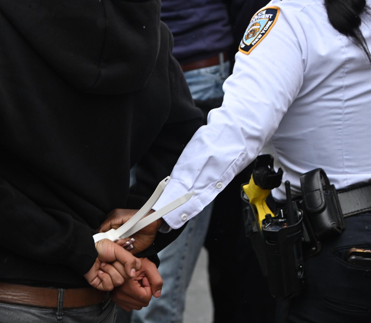Demonstrator arrested at Brooklyn protest