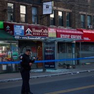 Police at scene of Brooklyn shooting