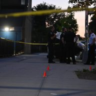 Scene in Brooklyn where two teens were shot