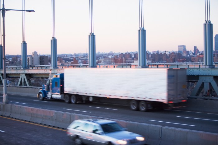 truckers entering New York