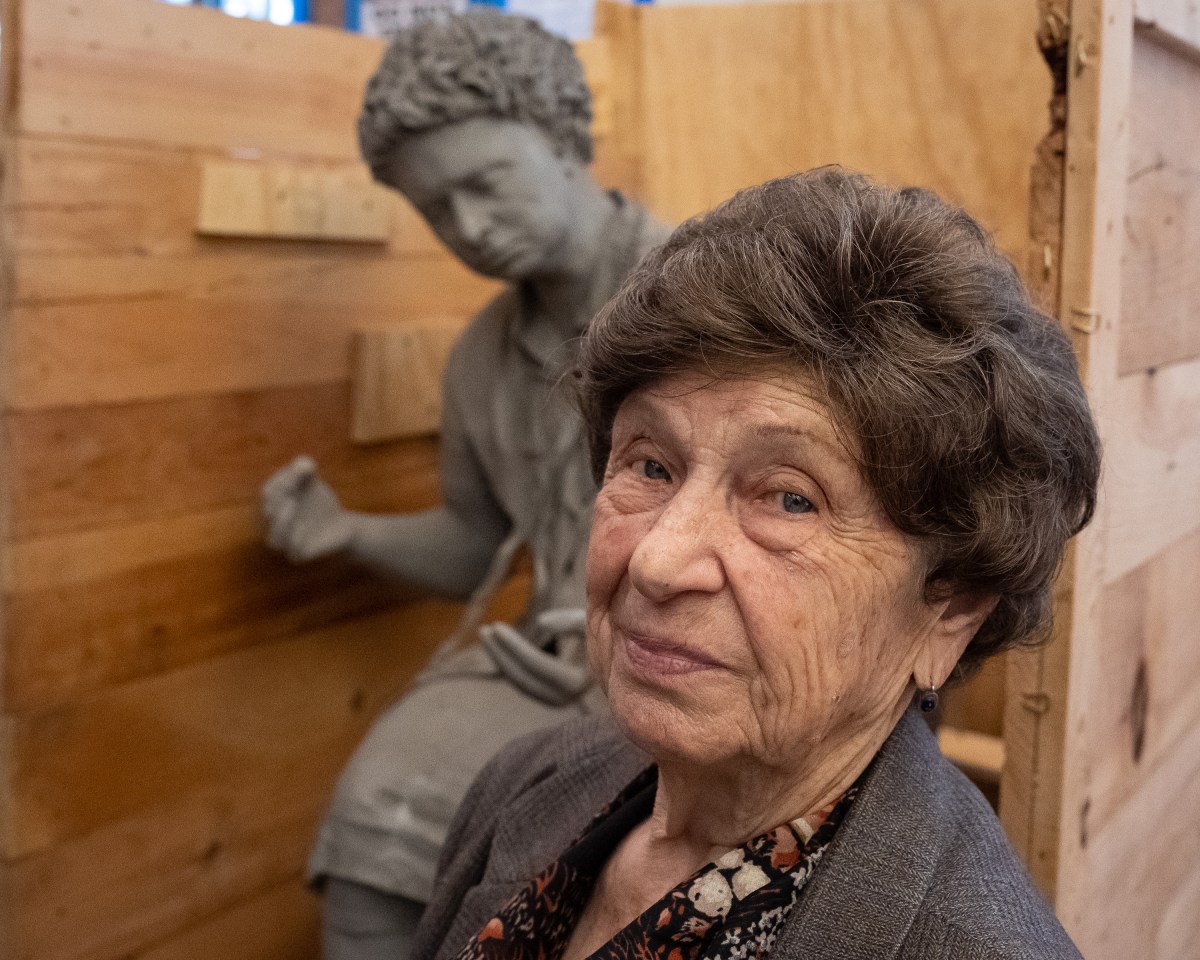 95-year-old retired seamstress reunited with 40-year-old sculpture of herself in Little Italy 11