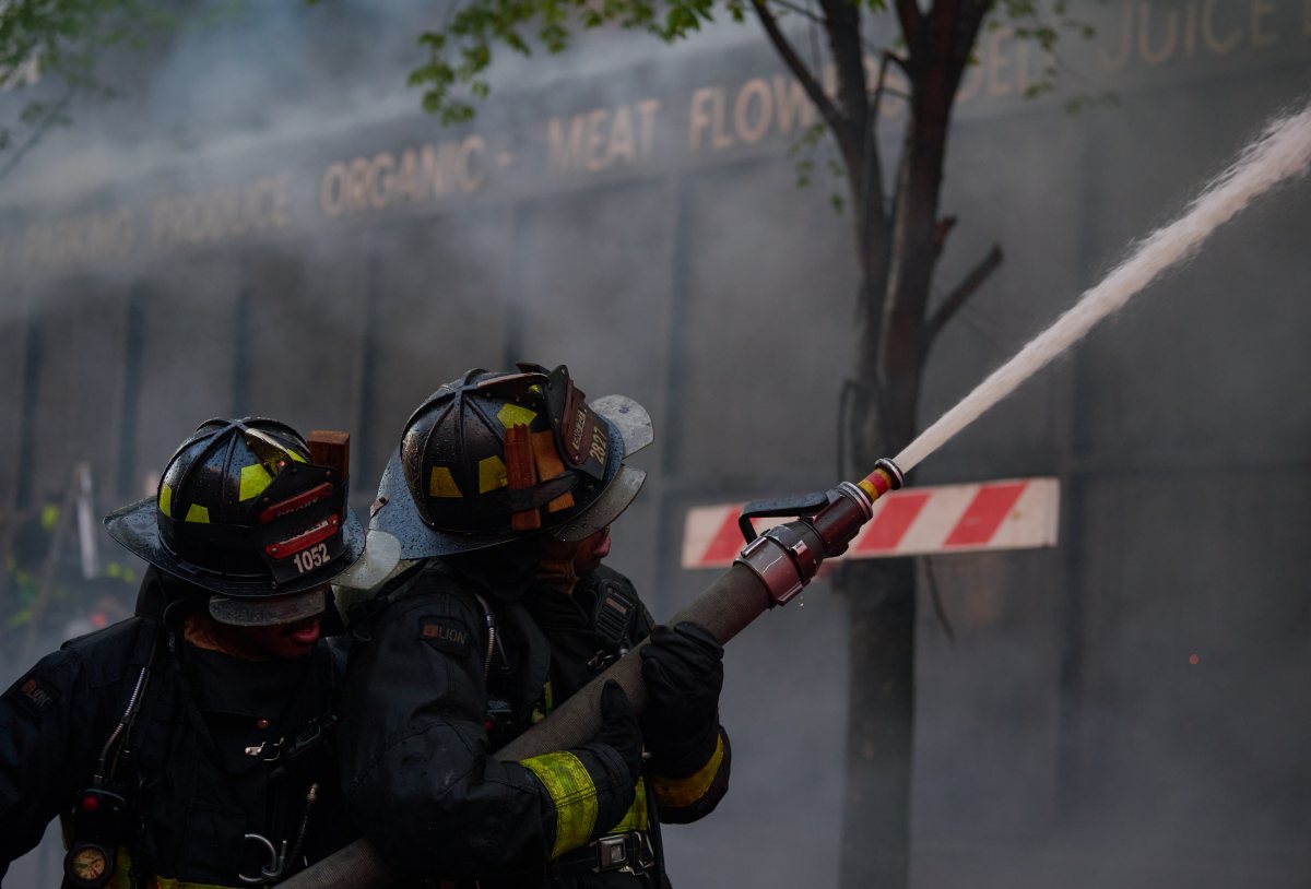 firefigters responded to a five alarm fire