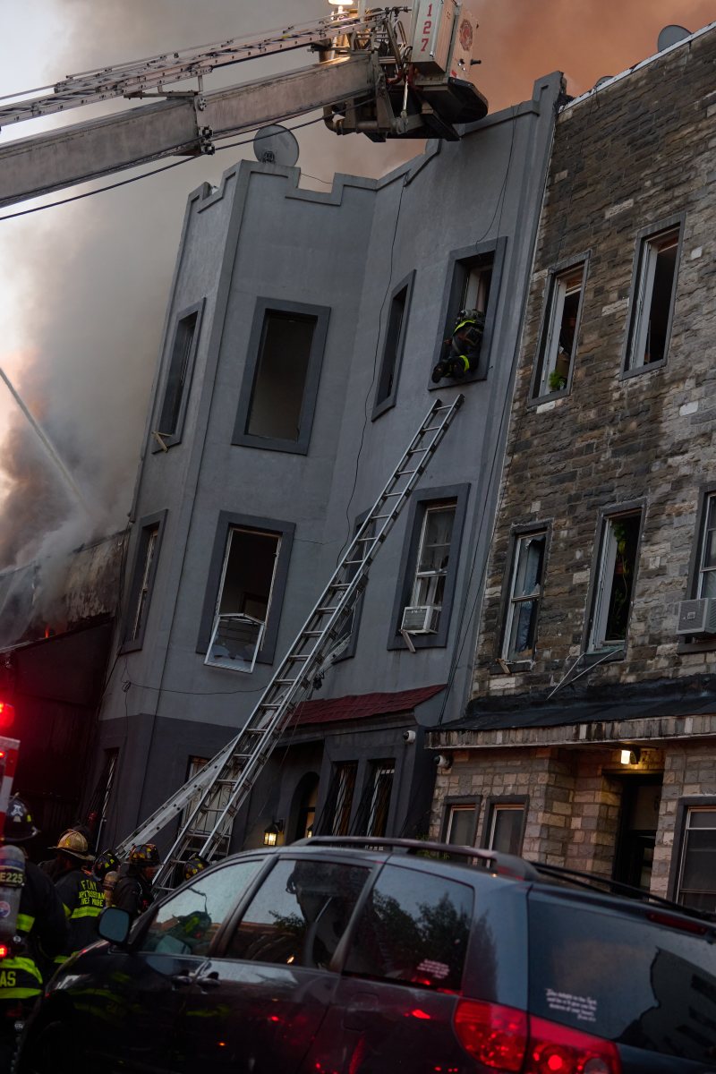 firefigters responded to a five alarm fire