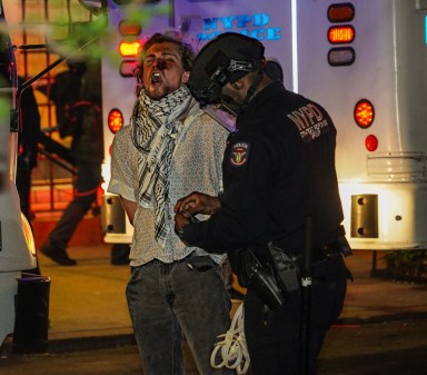 Columbia University demonstrator arrested