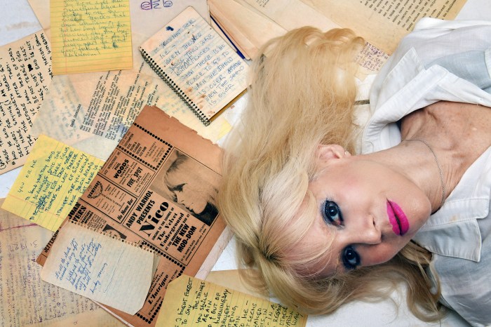 Tammy Faye Starlite with handwritten notes from Nico