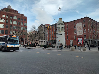 street view of South Street Seaport during the day