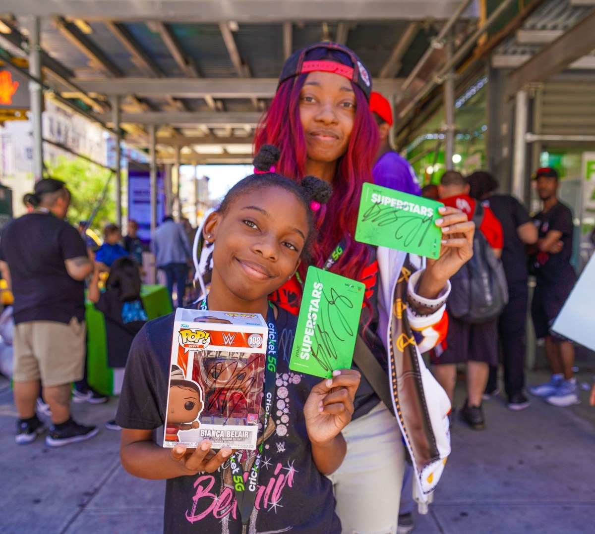Exclusive: WWE Superstars Bianca Belair and Jade Cargill talk significance of representation at Brooklyn meet and greet 11