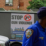 NYPD officer on patrol in Brooklyn neighborhood plagued by gun violence