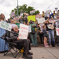 Congestion pricing protest in Brooklyn