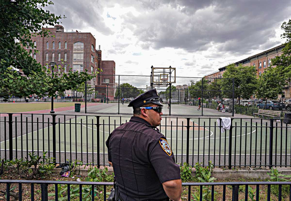 Officer guards Brooklyn park in community plagued by gun violence