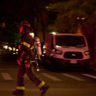 A Bronx fire left several displaced on Tuesday night.