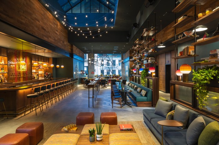 Recreation is located inside the Moxy hotel in the Financial District.