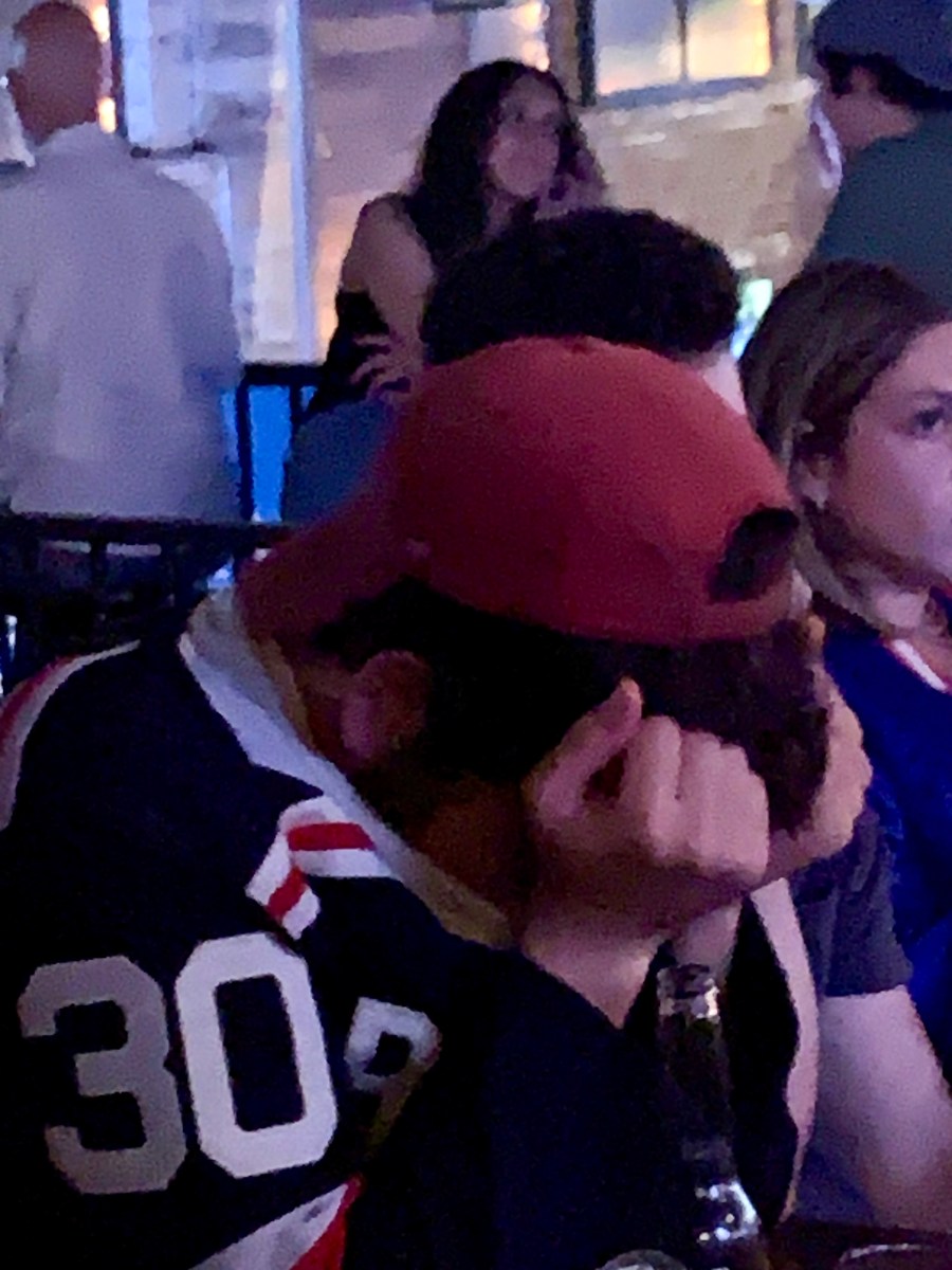 Rangers fans at Mustang Harry's react to the loss to the Florida Panthers 11