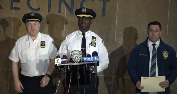 East Harlem police officials speak about police shooting