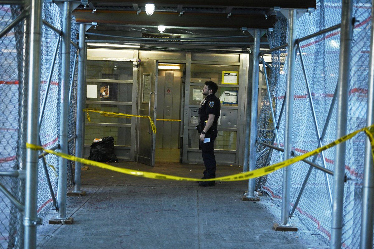 Officers stand guard at scene of Brooklyn shooting
