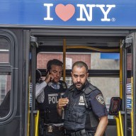 Bronx cops leave bus after shooting