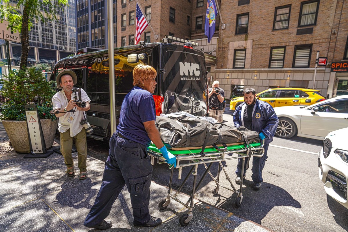 A 64-year-old man died after allegedly jumping to his death from the 20th floor of the Kimberly Hotel located at 145 East 50th Street.