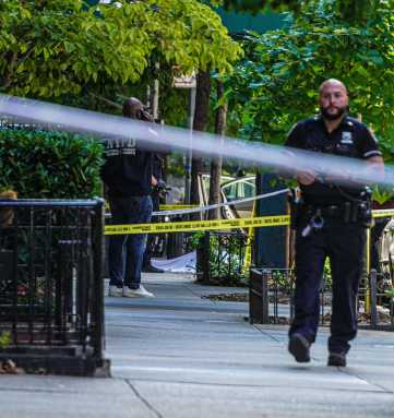 Police at crime scene