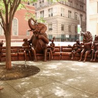 Care to take a seat on Gillie and Marc's couch? Their latest sculpture ‘Wild Couch Party’ is in NYC.