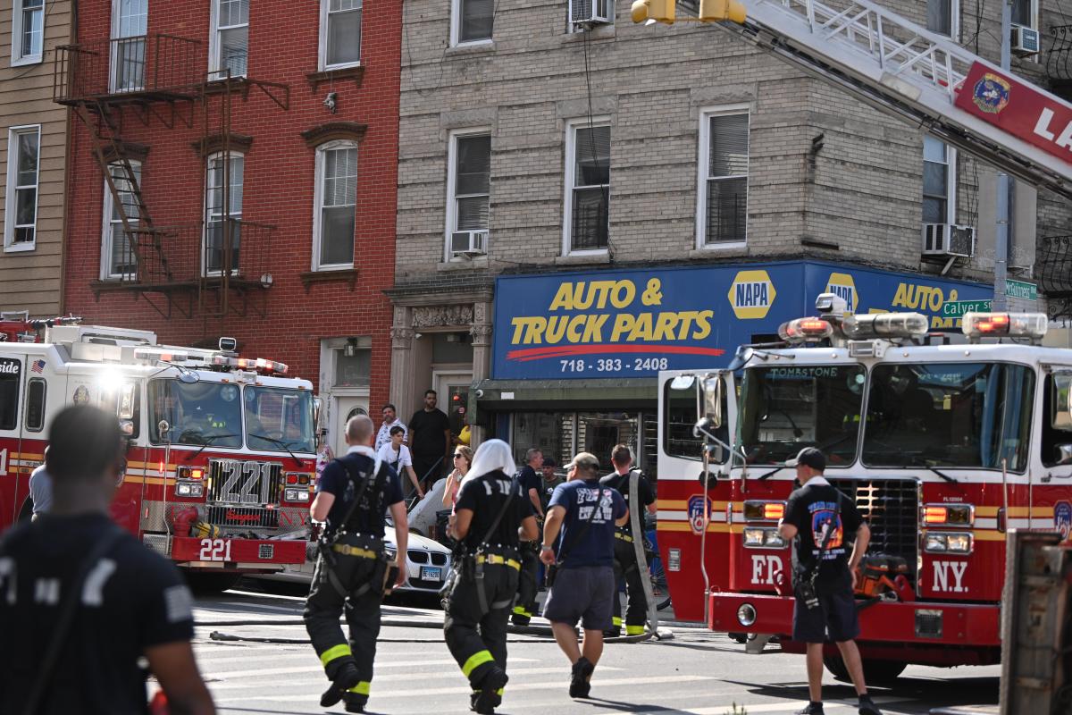 FDNY at the scene of a Greenpoint fire at 220 Cayler St.