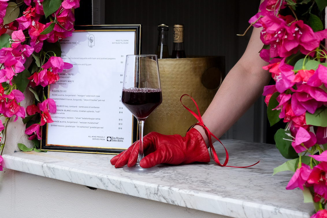 A women with wine glass