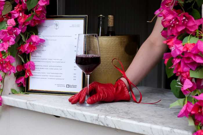 A women with wine glass
