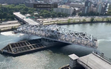 The Third Avenue Bridge over the Harlem River was stuck in an open position for an hour and a half on Monday due to the oppressive heat.