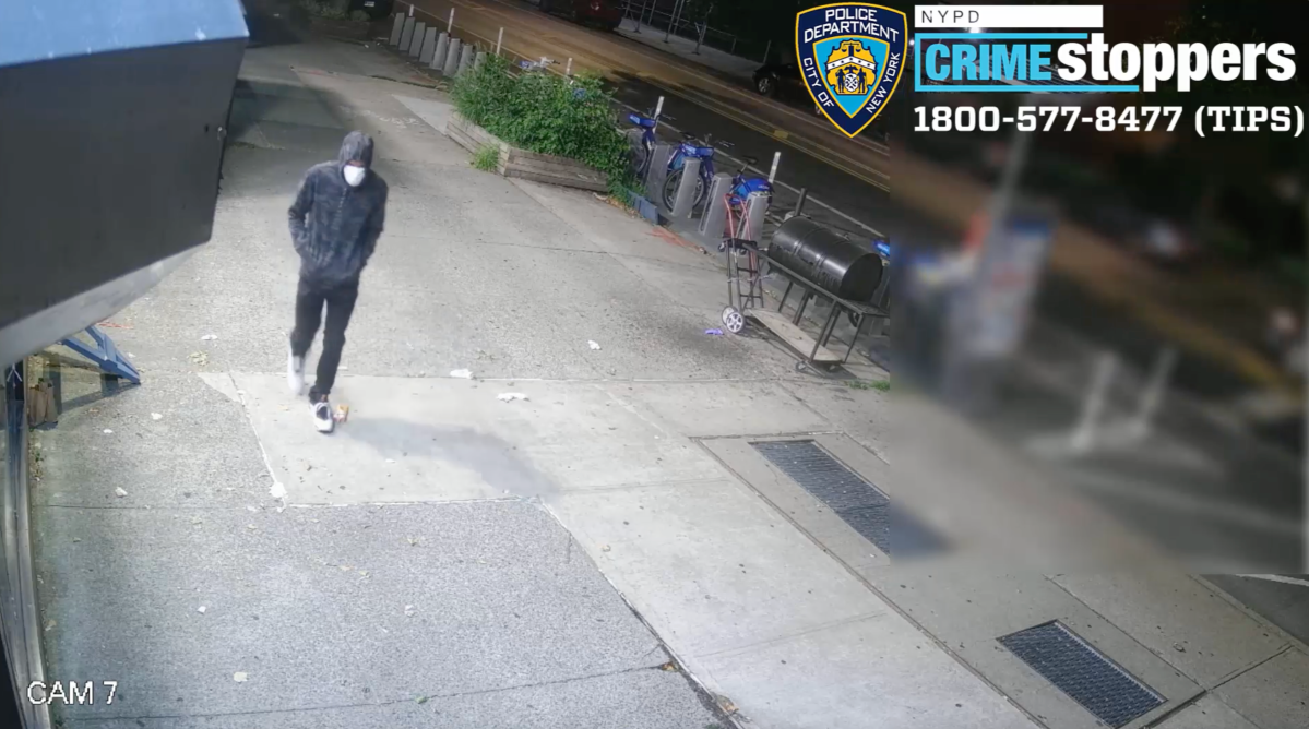 Police are searching for this suspect who allegedly shot a man on Kingston Avenue in Brooklyn on July 10, 2024.