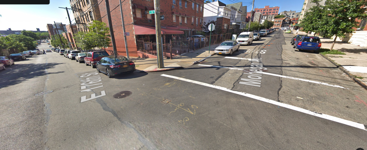 Bronx intersection where a shooting occurred