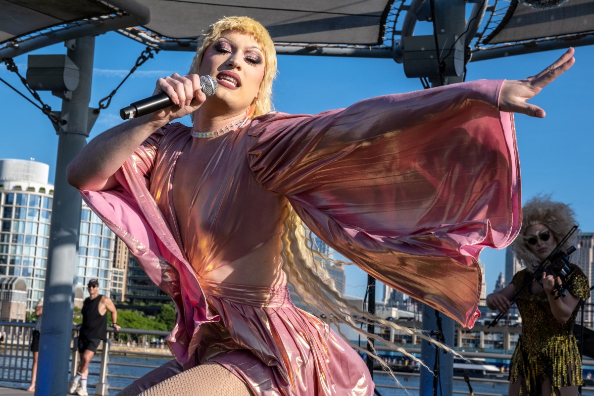 'No need to feel down' as Randy Jones of the Village People and The Bad Judies kicked off Pride weekend at Hudson River Park 14