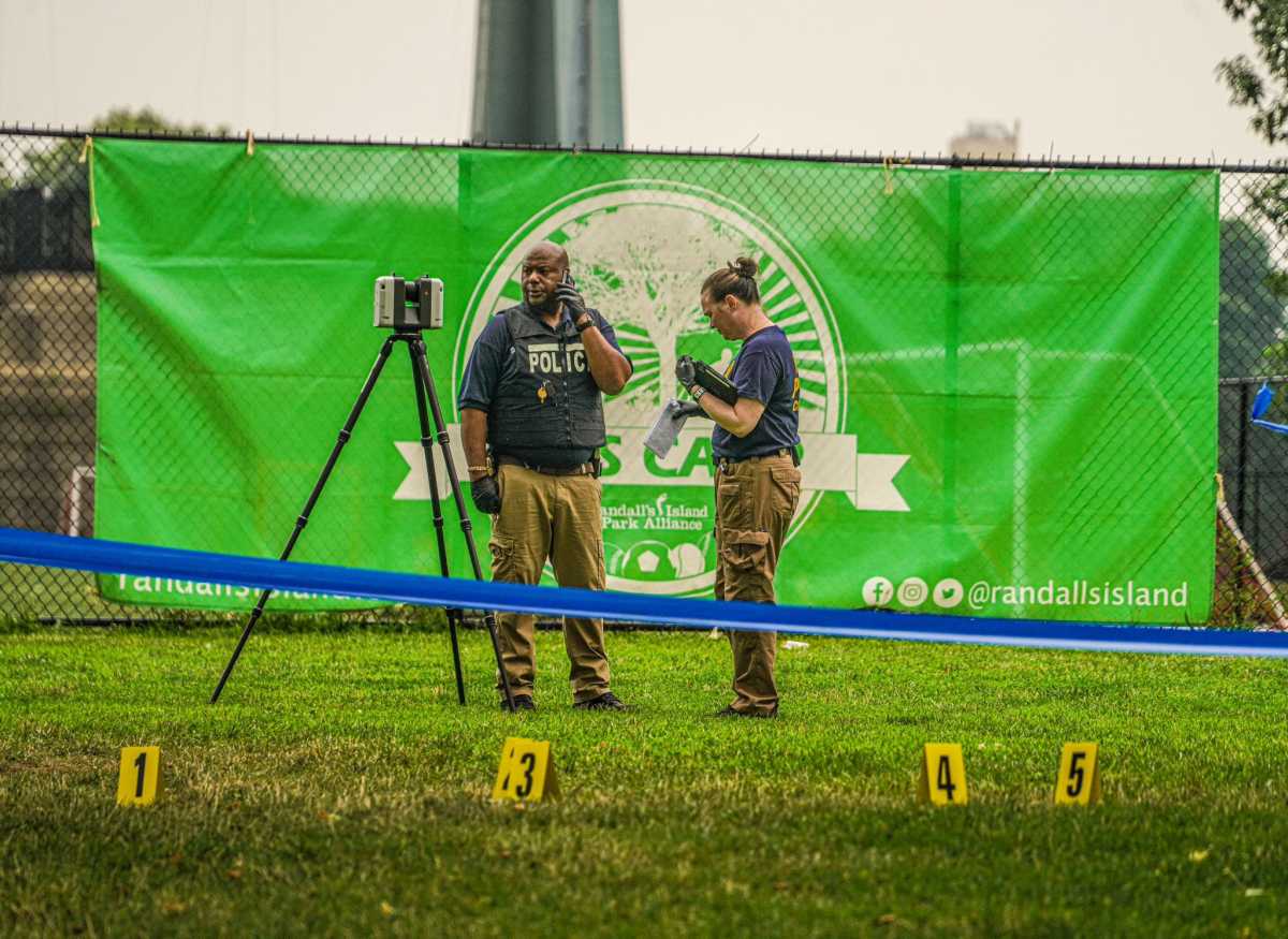 Police at crime scene