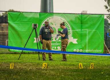 Police at crime scene