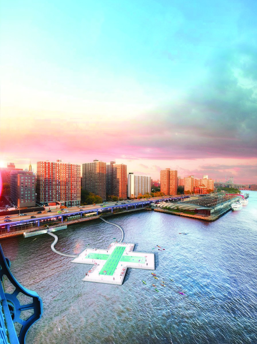 Manhattan's Pier 35 chosen as location for long-awaited plus-shaped East River swimming pool 2