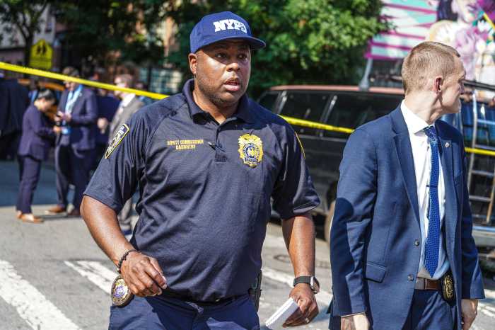 Assistant Police Commissioner Kaz Daughtry at the scene of a shooting.