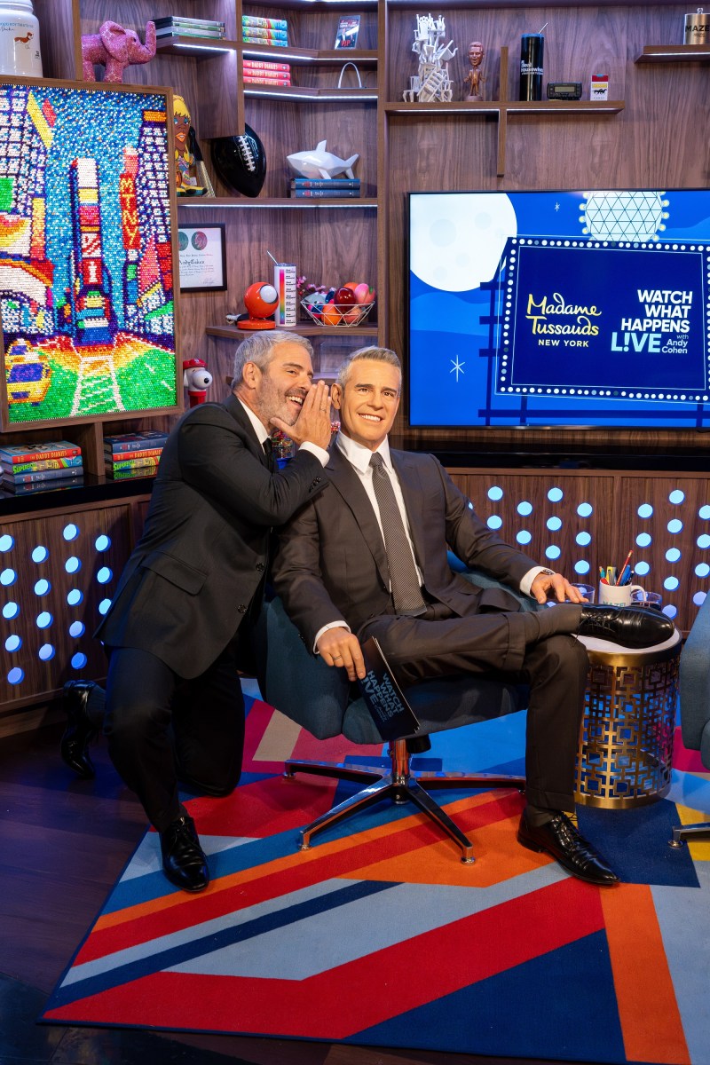 'This is freaky!': Madame Tussauds New York's unveils new wax figure of host and producer Andy Cohen 4 Madame Tussauds New York unveiled a new wax figure of Andy Cohen.