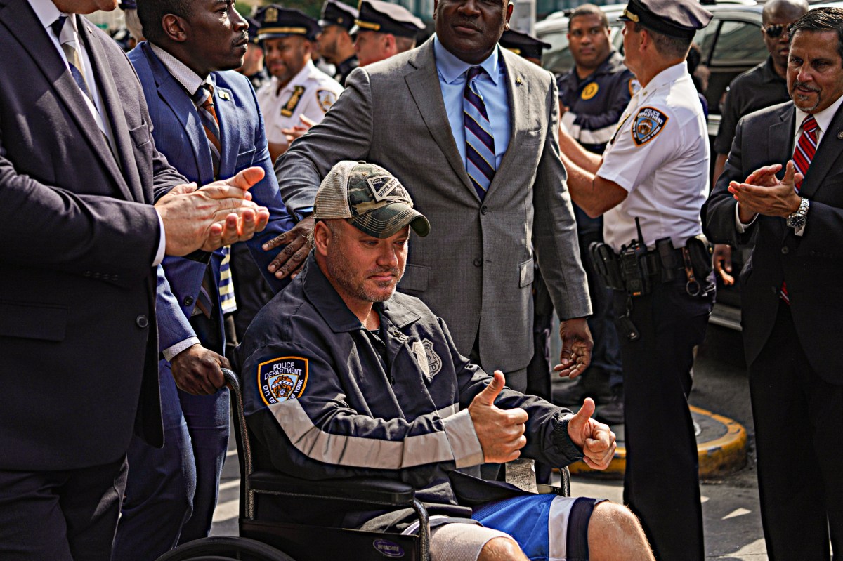 'I feel good' NYPD Sergeant shot in Lower Manhattan by alleged gang member released from hospital 4