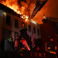 The FDNY took on a four-alarm fire that ripped through multiple Brooklyn buildings.