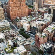 Aerial photo of New York amid housing crisi