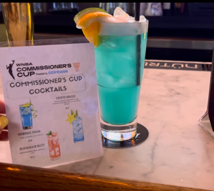 New York Liberty fans find comradery at Blue Haven 2 a blue cocktail